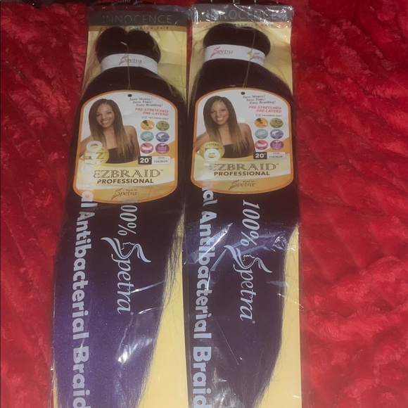 EZBRAID Professional Hair Extensions - Black and blue tips - Picture 1 of 1